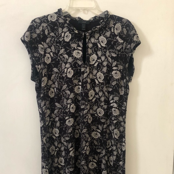 J.Crew Cap Sleeve Floral Business Dress Medium - Picture 2 of 3